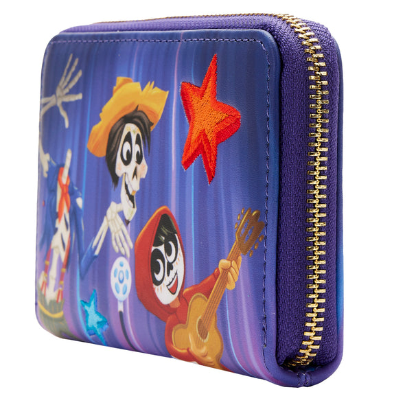 Loungefly Pixar Moments Miguel and Hector Performance Zip Around Wallet