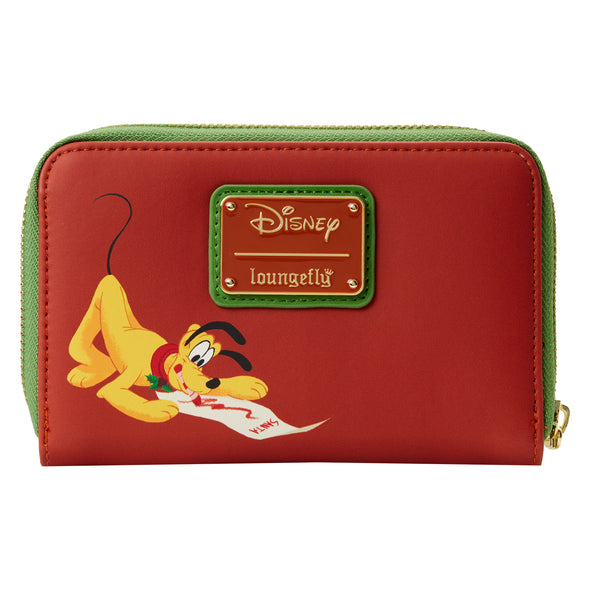 Loungefly Disney Mickey Minnie Hot Cocoa Fireplace Zip Around Wallet