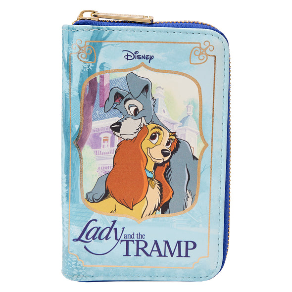 Loungefly Disney Lady and the Tramp Classic Book Zip Around Wallet