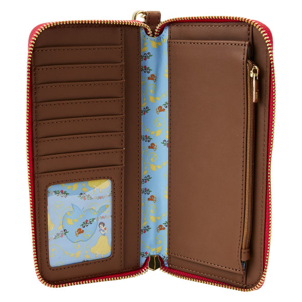 Loungefly Disney Snow White Lenticular Princess Series Zip Around Wristlet