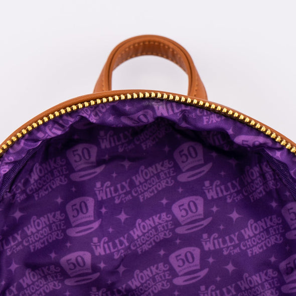 Loungefly Warner Bros Charlie and the Chocolate Factory 50TH Anniversary Mini Backpack