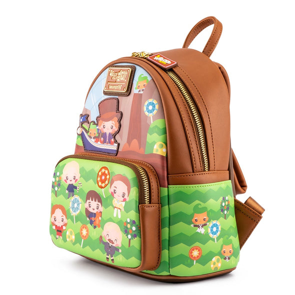 Loungefly Warner Bros Charlie and the Chocolate Factory 50TH Anniversary Mini Backpack