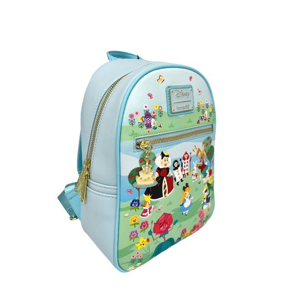 Loungefly Modern Pinup Exclusive Alice in Wonderland Chibi Mini Backpack