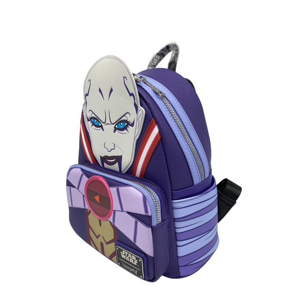 NYCC Exclusive Loungefly Star Wars Asajj Ventress Cosplay Mini Backpack