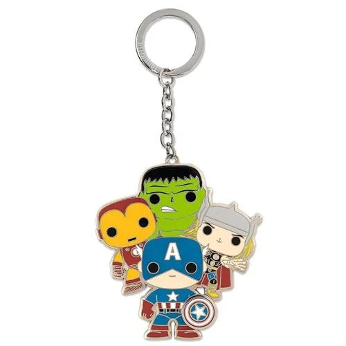 Loungefly POP Marvel Group Classic Keychain