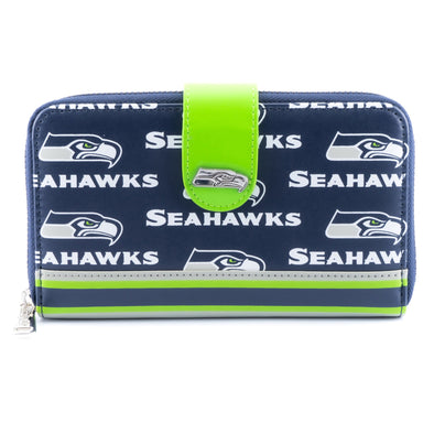 Loungefly NFL Seattle Seahawks Logo AOP Wallet
