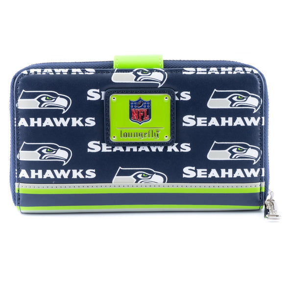Loungefly NFL Seattle Seahawks Logo AOP Wallet