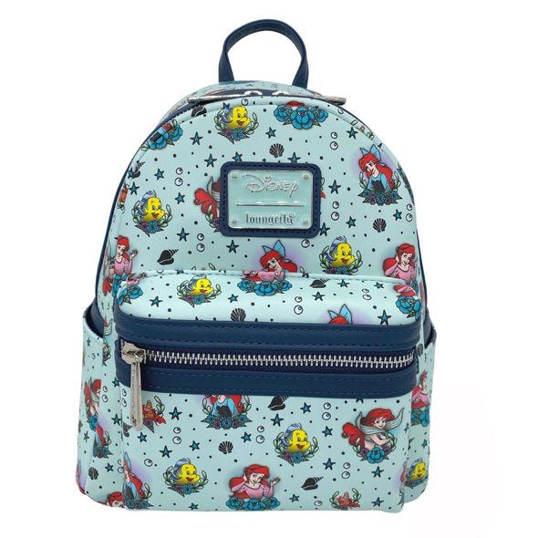 Modern Pinup Exclusive Loungefly Little Mermaid Ariel Tattoo Mini Backpack