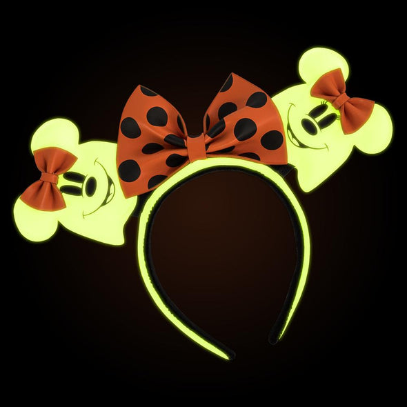 Loungefly Disney Ghost Minnie Glow-in-the-Dark Headband
