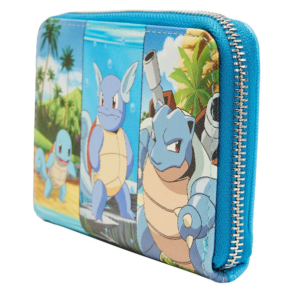 Loungefly Pokemon Squirtle Evolution Zip Around Wallet