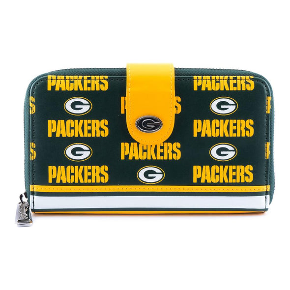 Loungefly NFL Green Bay Packers Logo AOP Wallet