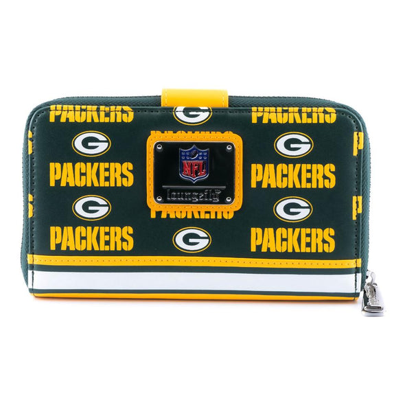 Loungefly NFL Green Bay Packers Logo AOP Wallet