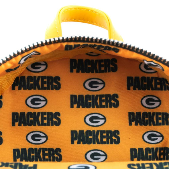 Loungefly NFL Green Bay Packers Logo AOP Mini Backpack