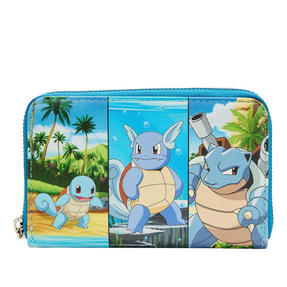 Loungefly Pokemon Squirtle Evolution Zip Around Wallet