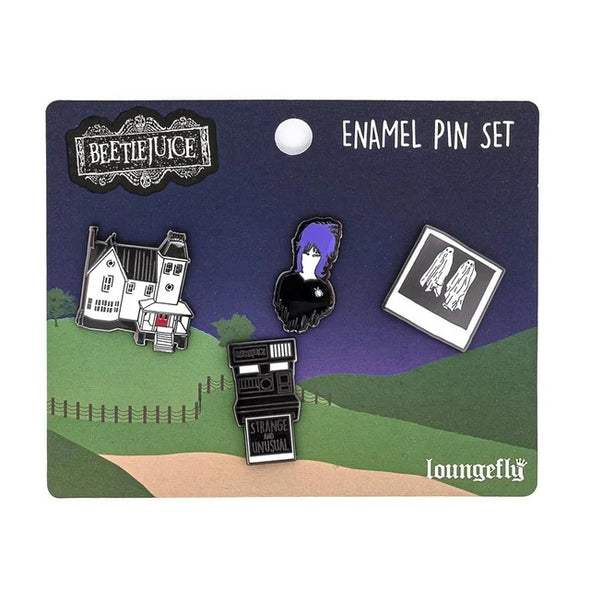 Loungefly Beetlejuice 4 Piece Pin Set