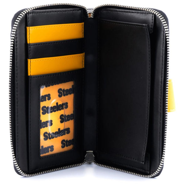 Loungefly NFL Pittsburgh Steelers Logo AOP Wallet