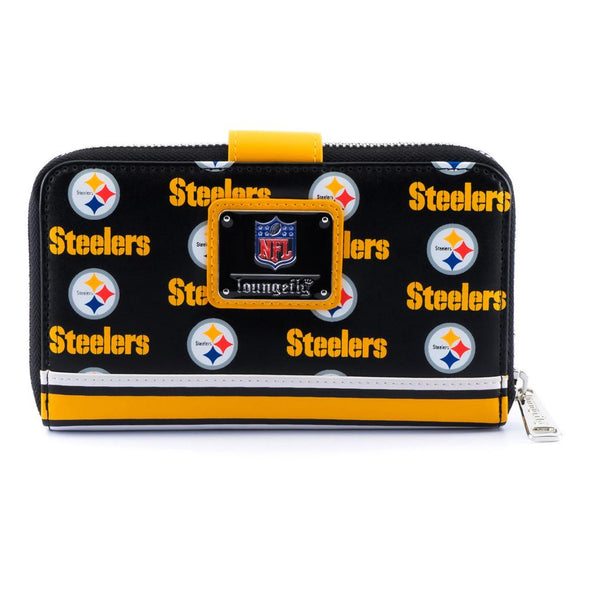 Loungefly NFL Pittsburgh Steelers Logo AOP Wallet