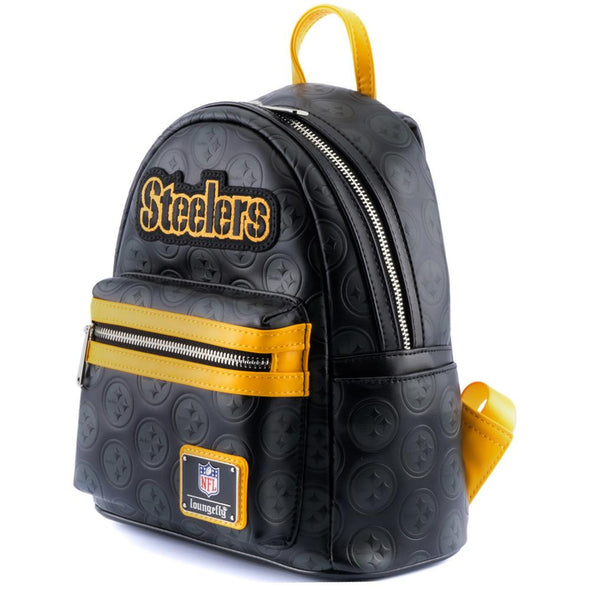 Loungefly NFL Pittsburgh Steelers Logo AOP Mini Backpack
