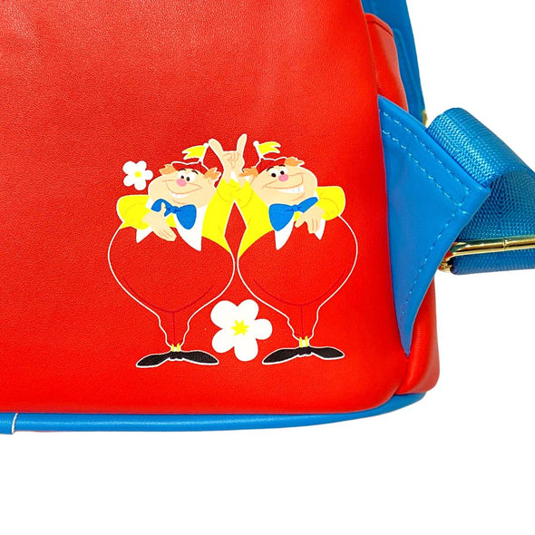 Loungefly Modern Pinup Exclusive Tweedle Dee and Tweedle Dum Mini Backpack