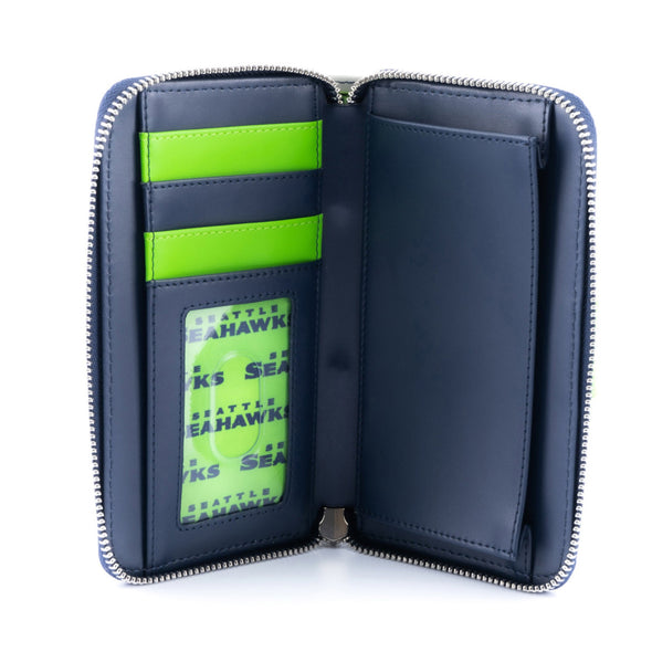 Loungefly NFL Seattle Seahawks Logo AOP Wallet
