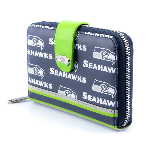 Loungefly NFL Seattle Seahawks Logo AOP Wallet